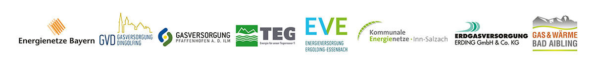 Logos verschiedener Netzanbieter.